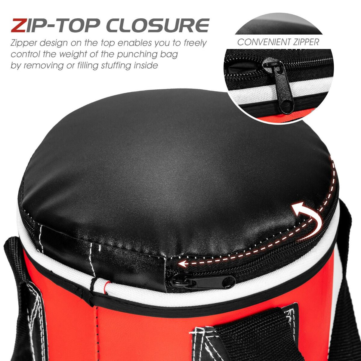 Kids Punch Bag with Hand Wraps and Wall Bracket for Workout